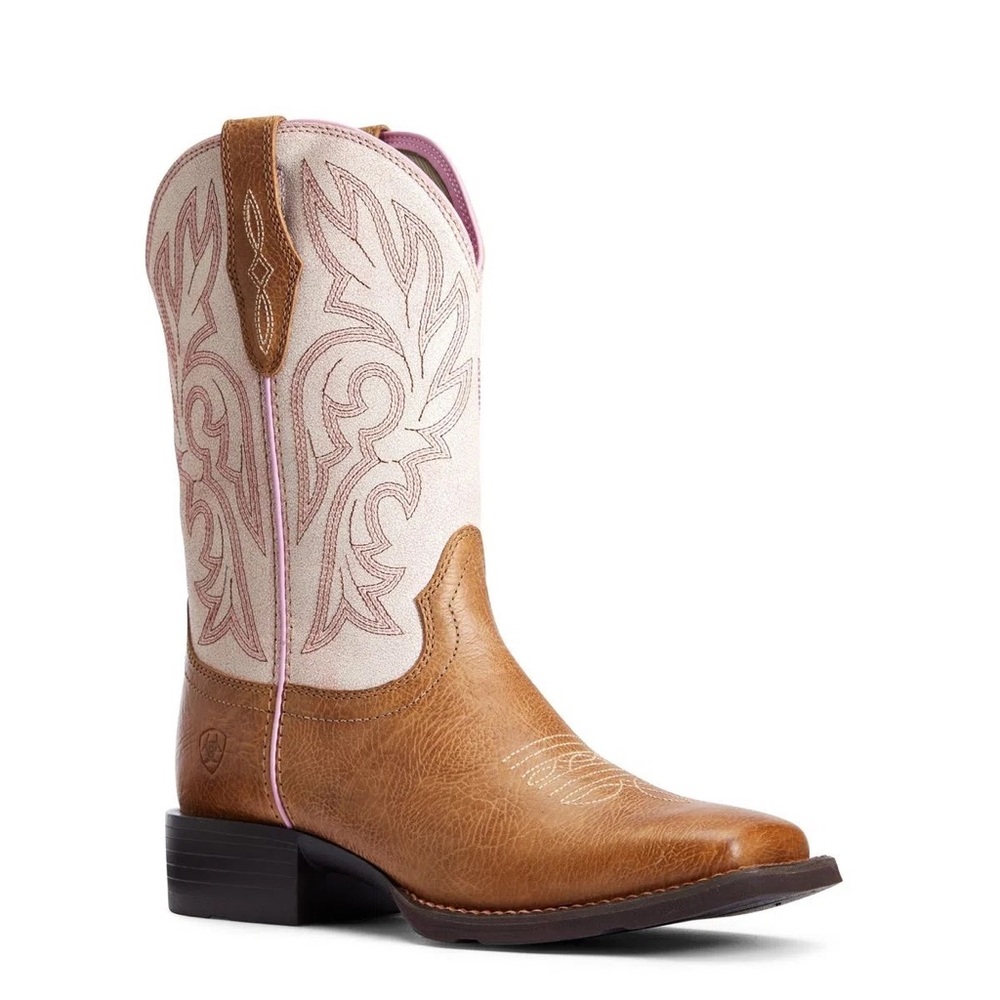 NEW - Ariat Cattle Drive Crackled White Boot